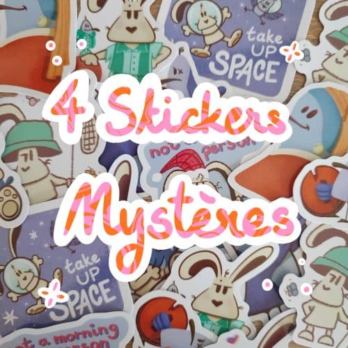 4 stickers Mystères