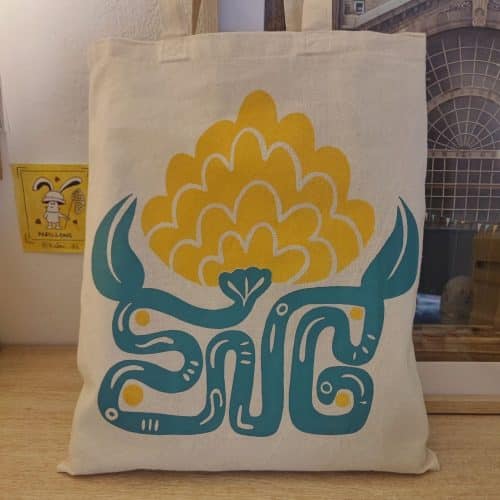 Tote-bag Fleur Citronnée